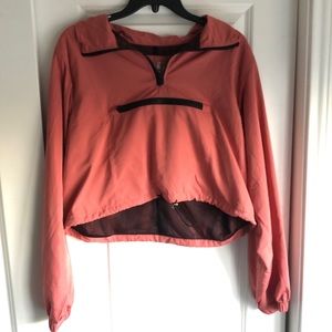 Cropped Quarter Zip Wind Breaker